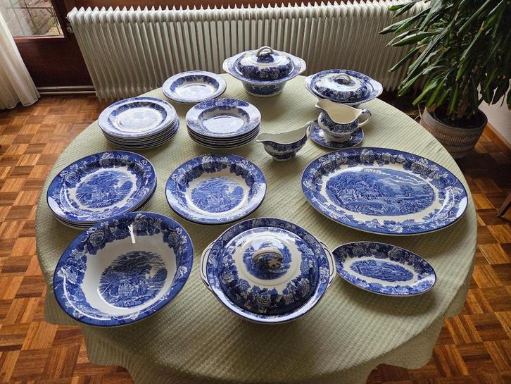 Engels eetservies Woods Ware, Huis en Inrichting, Keuken | Servies, Gebruikt, Bord(en), Overige stijlen, Porselein, Ophalen