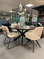 4x stoel ecru - lichte eetkamerstoelen - set stoelen, Ophalen, Nieuw, Stof, Vier