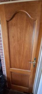 Houten Opdekdeur 73x201,5 Links, Doe-het-zelf en Verbouw, Deuren en Horren, Ophalen, Gebruikt, Minder dan 80 cm, Binnendeur