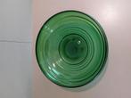 Fruitschaal groen glas Copier Leerdam artdeco 25cm, Ophalen of Verzenden