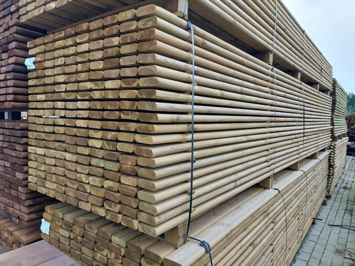 110. Houten liggers voor omheining | 5 meter lang!, Tuin en Terras, Palen, Balken en Planken, Nieuw, Balken, 250 cm of meer, Ophalen of Verzenden