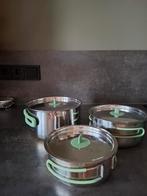 Pannenset 3-delig, Caravans en Kamperen, Ophalen, Gebruikt