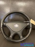 MERCEDES SLK R170 W208 CLK HOUT stuur met airbag leer zwart, Ophalen of Verzenden, Gebruikt, Mercedes-Benz