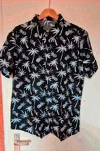 Nieuw XXL Zwart met wit Hawaii heren overhemd., Ophalen of Verzenden, Nieuw, Zwart, Overige halswijdtes