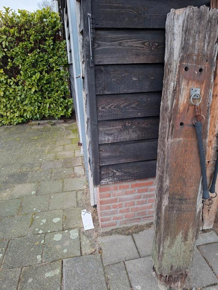 Spoorbiels gratis af te halen, Tuin en Terras, Schuttingen, Gebruikt, Hout, Minder dan 1 meter, Minder dan 3 meter, Ophalen of Verzenden