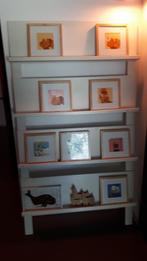 tijdschriftenrek, hout, whitewash, Huis en Inrichting, Ophalen, Zo goed als nieuw