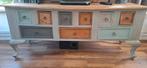 Uniek/Antieke TV-tafel / dressoir – vintage stijl met laden, Gebruikt, 100 tot 150 cm, Ophalen of Verzenden, Landelijk