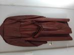 Leren lange heren jas, Kleding | Heren, Jassen | Winter, Ophalen, Gedragen, Overige maten, Bruin