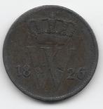 Nederland 1 cent 1826 U KM# 47, Postzegels en Munten, Munten | Nederland, Koning Willem I, 1 cent, Losse munt, Verzenden