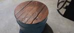 Unieke industriële bijzettafel van vat, Ophalen, Gebruikt, Rond, Industrieel