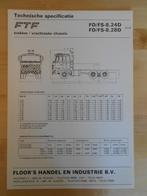 FTF 6x4 ca 1985 Technische Specificatie Folder V8, Ophalen, FTF, Zo goed als nieuw, Overige merken