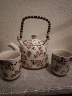 Prachtige theepot van Me & Marie, met filter en 2 mokken, Huis en Inrichting, Keuken | Servies, Verzenden, Overige typen, Zo goed als nieuw