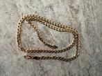 Goldplated herenketting | 50cm, Sieraden, Tassen en Uiterlijk, Kettingen, Ophalen of Verzenden, Zo goed als nieuw, Goud, Goud