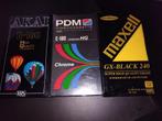 Set nieuwe VHS banden Maxell/PDM/AKAI, Cd's en Dvd's, VHS | Film, Alle leeftijden, Ophalen, Nieuw in verpakking, Overige genres