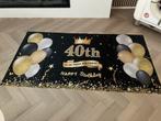 Super leuk noeiw Spandoek 40 Jaar, Ophalen of Verzenden, Nieuw