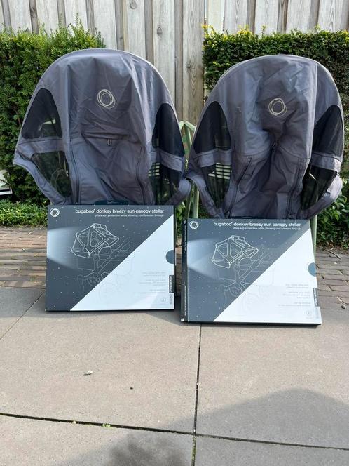 Bugaboo Donkey Breezy Sun Canopy Stellar - Set van 2, Kinderen en Baby's, Kinderwagens en Combinaties, Zo goed als nieuw, Kinderwagen