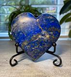 Groot Lapis lazuli hart 8 x 7,5 cm,  op gratis standaard, Ophalen of Verzenden, Zo goed als nieuw