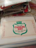 Groot reclame etiket CANADA DRY, Ophalen of Verzenden, Gebruikt, Sigarenbandjes