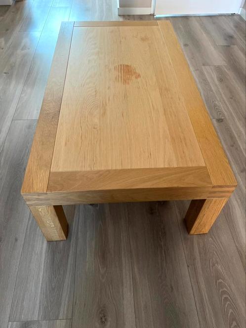 Goossens salontafel Clear eiken + meubelolie, Huis en Inrichting, Tafels | Salontafels, Gebruikt, Minder dan 50 cm, 50 tot 100 cm