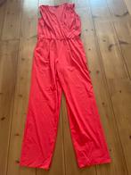 Mooie koraalrode mouwloze travelstof jumpsuit La Dress, L, Kleding | Dames, Verzenden, Maat 42/44 (L), Zo goed als nieuw, LaDress