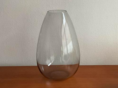 A.D.Copier: druppelvormige grojze vaas KN2072 Leerdam 1946, Antiek en Kunst, Antiek | Glas en Kristal, Ophalen of Verzenden