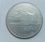 USA one dollar 1890-1990 zilver Eisenhower, Ophalen of Verzenden, Noord-Amerika, Losse munt, Zilver