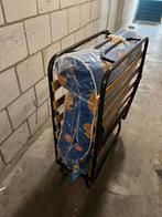 Opklapbed / Logeerbed - Eenpersoons, Ophalen, Eenpersoons, Blauw, 190 cm of minder