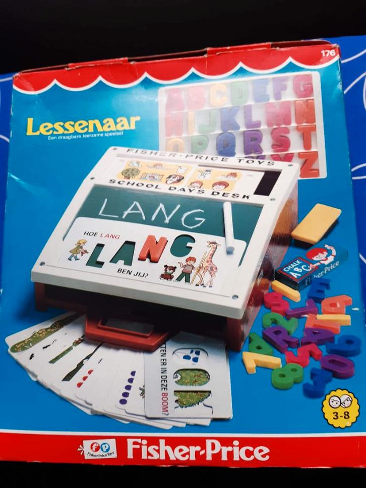 Vintage Fisher Price lessenaar in de originele doos, Kinderen en Baby's, Speelgoed | Fisher-Price, Zo goed als nieuw, Speelset