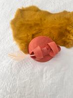 Koraalrood strik dopje,roze fascinator hoed meisje one size, Ophalen of Verzenden, Meisje