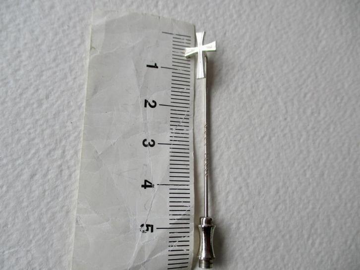 Zilveren oude Das/Jas speld model KRUIS 835 zilver, Sieraden, Tassen en Uiterlijk, Antieke sieraden, Overige typen, Zilver, Verzenden