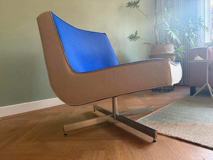 Harvink 'Do' Fauteuil - Stijlvol Design, Huis en Inrichting, Fauteuils, Zo goed als nieuw, Metaal, Stof, 50 tot 75 cm, Minder dan 75 cm