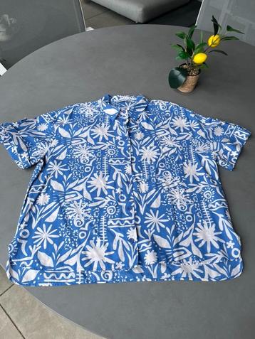 Nieuwe blauw/witte Zara blouse, maat L beschikbaar voor biedingen