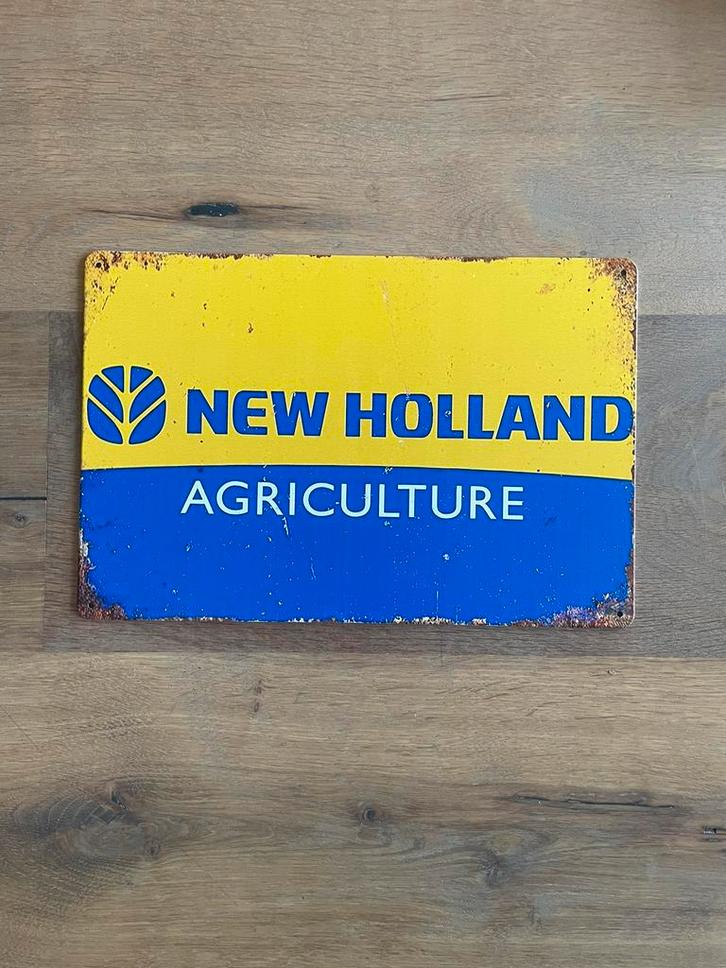 “New Holland” relcame bordje, Verzamelen, Merken en Reclamevoorwerpen, Nieuw, Reclamebord, Ophalen of Verzenden