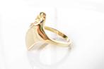 Gouden Dames Ring 14 Karaat Goud, Sieraden, Tassen en Uiterlijk, Ringen, Goud, Goud, 17 tot 18, Ophalen of Verzenden