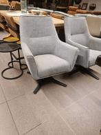 Nieuwe draai fauteuil Label51 Tod grijze stof €225, Huis en Inrichting, Fauteuils, Ophalen, Modern design landelijk barok brocante koloniaal boheems