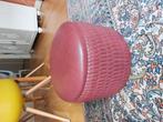 Vintage poef skyleer, Ophalen, Overige materialen, Minder dan 50 cm, Gebruikt