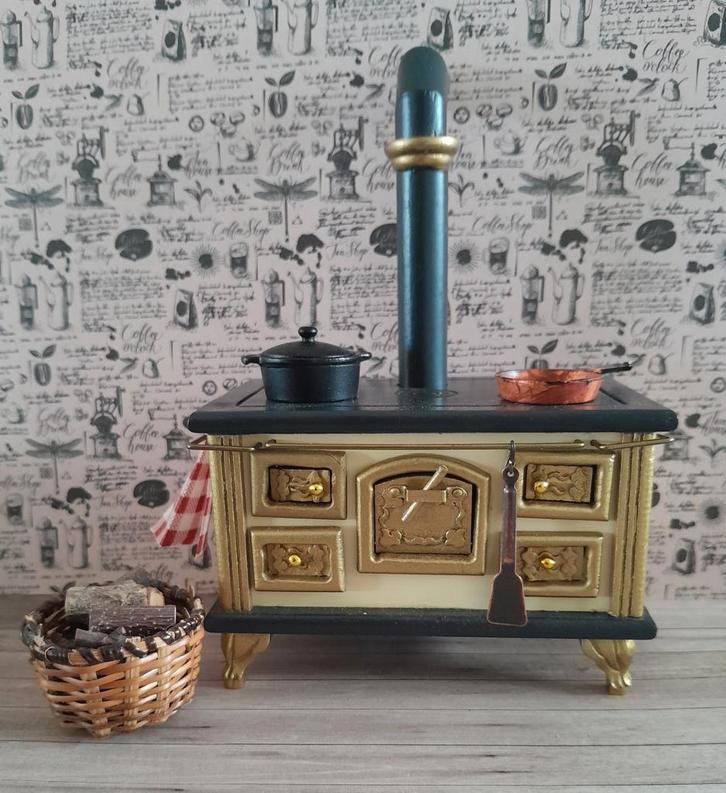 🫜 PPH 1.12 NOSTALGISCH FORNUISJE MET ACCESSOIRES 🫜, Verzamelen, Poppenhuizen en Toebehoren, Zo goed als nieuw, Poppenhuis, Ophalen of Verzenden