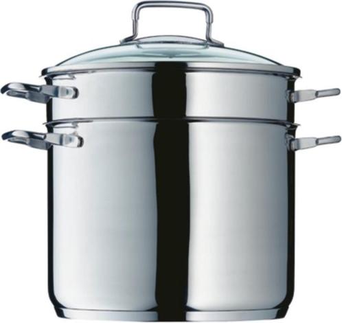 WMF Kookpan Pastapan - Ø 24 cm - RVS, Huis en Inrichting, Keuken | Potten en Pannen, Nieuw, Kookpan of Snelkookpan, Rvs, Inductieplaat
