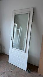 Witte buitendeur, Doe-het-zelf en Verbouw, Ophalen, Gebruikt, 80 tot 100 cm, Buitendeur