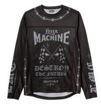 Loser machine chaos jersey long sleeve mesh moto jersey, Loser machine, Info@workingclassrebel.com, Zwart, Overige typen