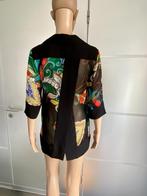 i454 Nieuw: Ecla maat S/M=36/38/40 designer tuniek blouse, Maat 38/40 (M), Zwart, Ecla, Nieuw