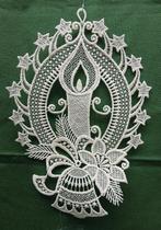 Kanten raamhangers kerst 2 stuks, Ophalen of Verzenden, Nieuw