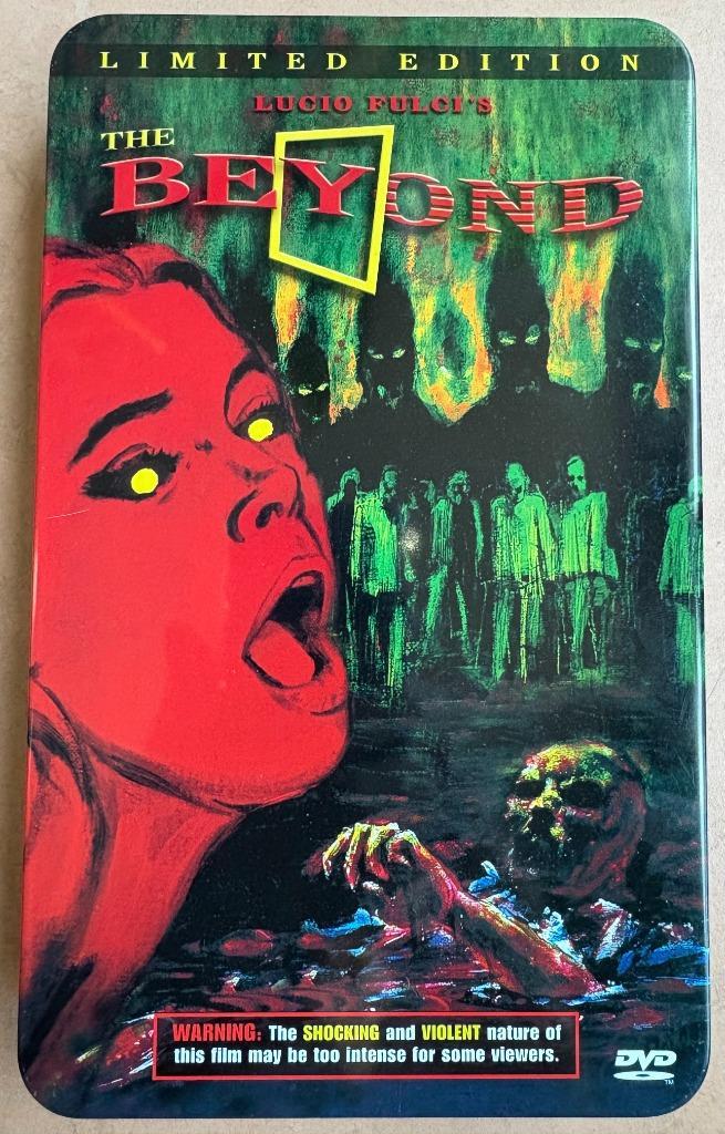 Lucio Fulci - 'The Beyond' (import, Limited Edition, blik), Cd's en Dvd's, Dvd's | Horror, Zo goed als nieuw, Vampiers of Zombies