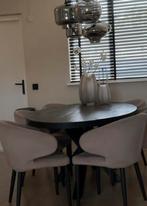 Eettafel eetkamertafel zwart ovaal, Ophalen, 100 tot 150 cm, 200 cm of meer, Zo goed als nieuw