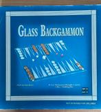 Glazen backgammon, Hobby en Vrije tijd, Gezelschapsspellen | Bordspellen, Ophalen of Verzenden, Zo goed als nieuw