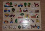 Houten puzzel boerderij, Kinderen en Baby's, Speelgoed | Kinderpuzzels, Ophalen of Verzenden, 10 tot 50 stukjes, Nieuw, 2 tot 4 jaar