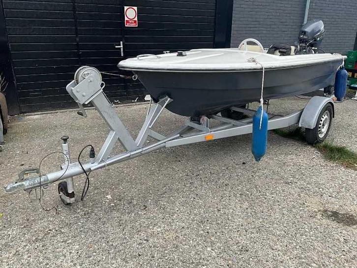 Speedboot met motor en trailer, Watersport en Boten, Speedboten, Gebruikt, Overige brandstoffen