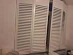 Witte Houten Shutters - Zo Goed Als Nieuw, Ophalen, Wit, Zo goed als nieuw, 200 cm of meer