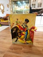 Schilderij matador stierenvechten A H Bakket 1969, Antiek en Kunst, Ophalen of Verzenden