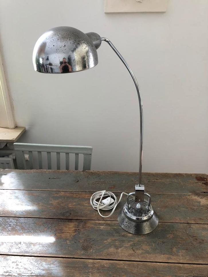 AUTHENTIEKE VINTAGE LAMP BUREAULAMP TAFEL JUMO PERRIAND, Huis en Inrichting, Lampen | Tafellampen, Zo goed als nieuw, Minder dan 50 cm